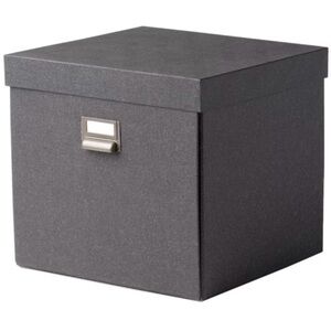 Gray Storage Cubes, set of 2